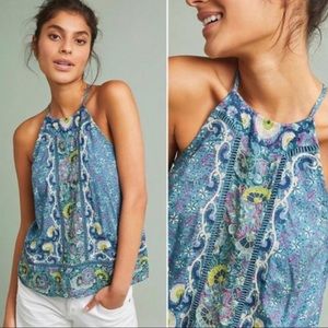 Anthropologie Akemi Kin Embroidered Tank / Size: 6 / Great Condition
